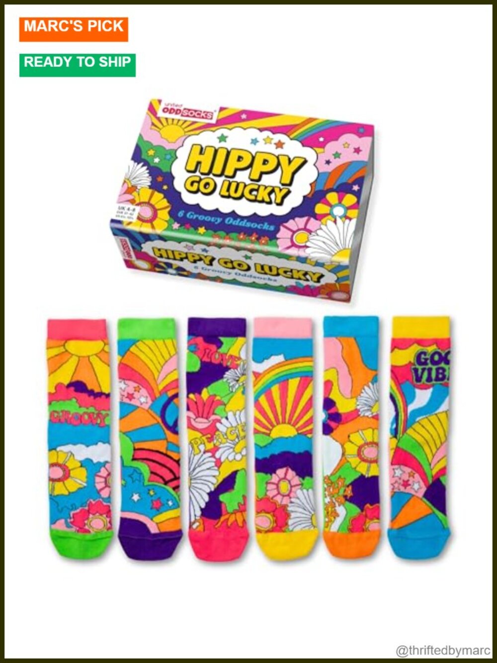 Cotton-Rich Novelty Crew Socks Gift Set 6 Pack Mix & Match Women